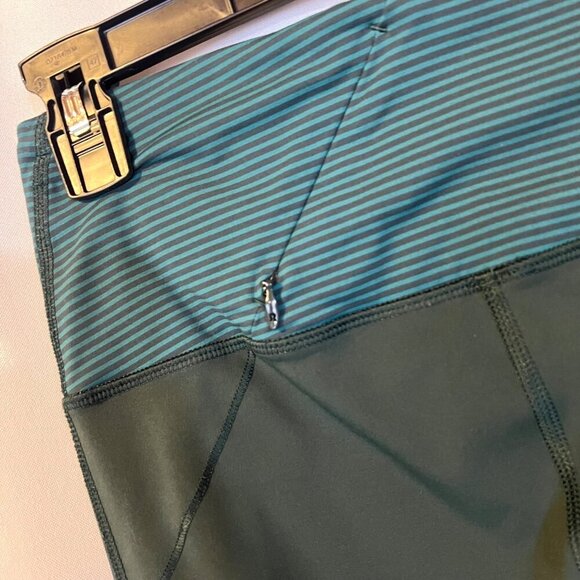 Lululemon Rebel Runner Crop Dark Fuel Forage Teal Leggings 4 Athletic Gym - Picture 5 of 6
